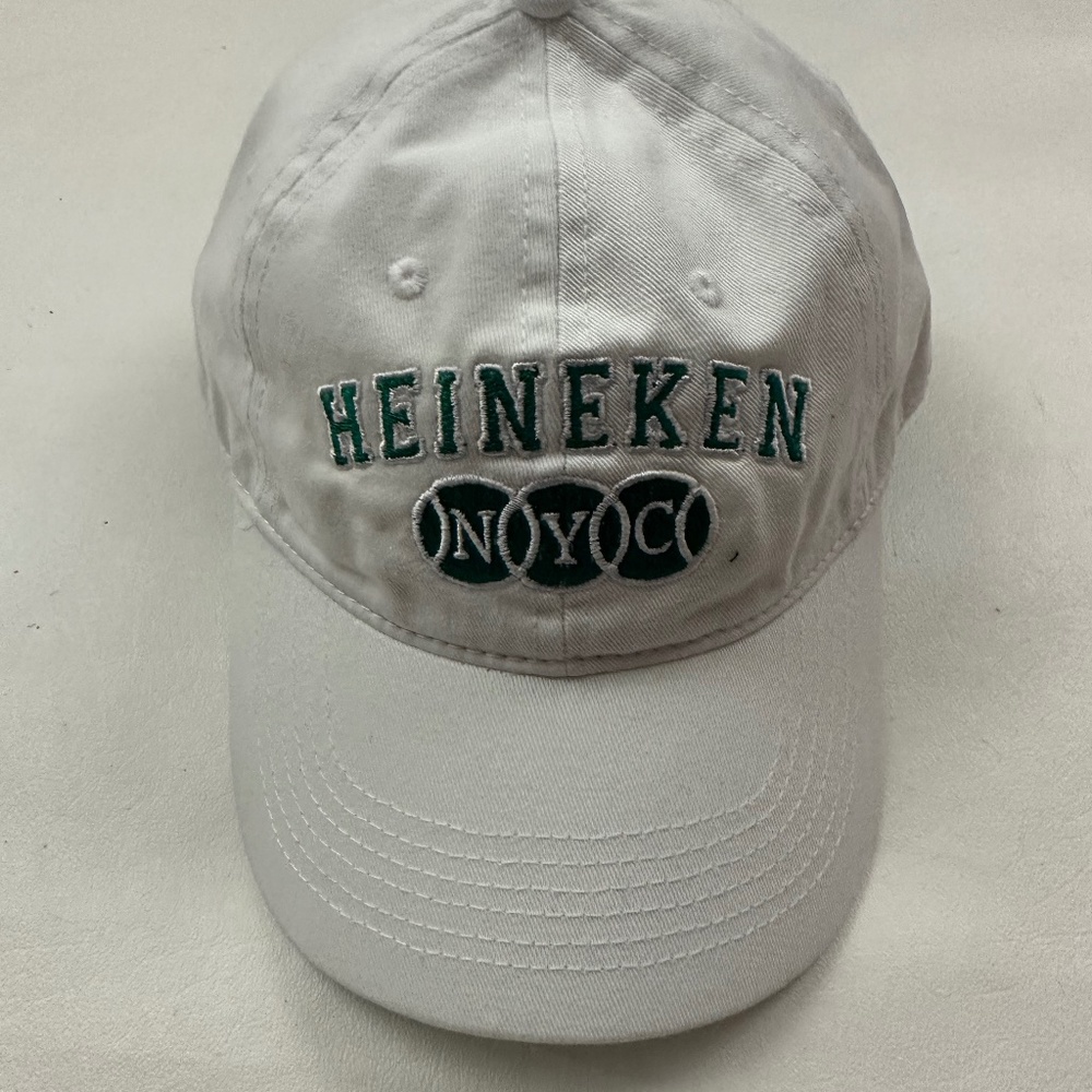 New Heineken NYC Logo US 2012 Open White Baseball Cap Hat One Size